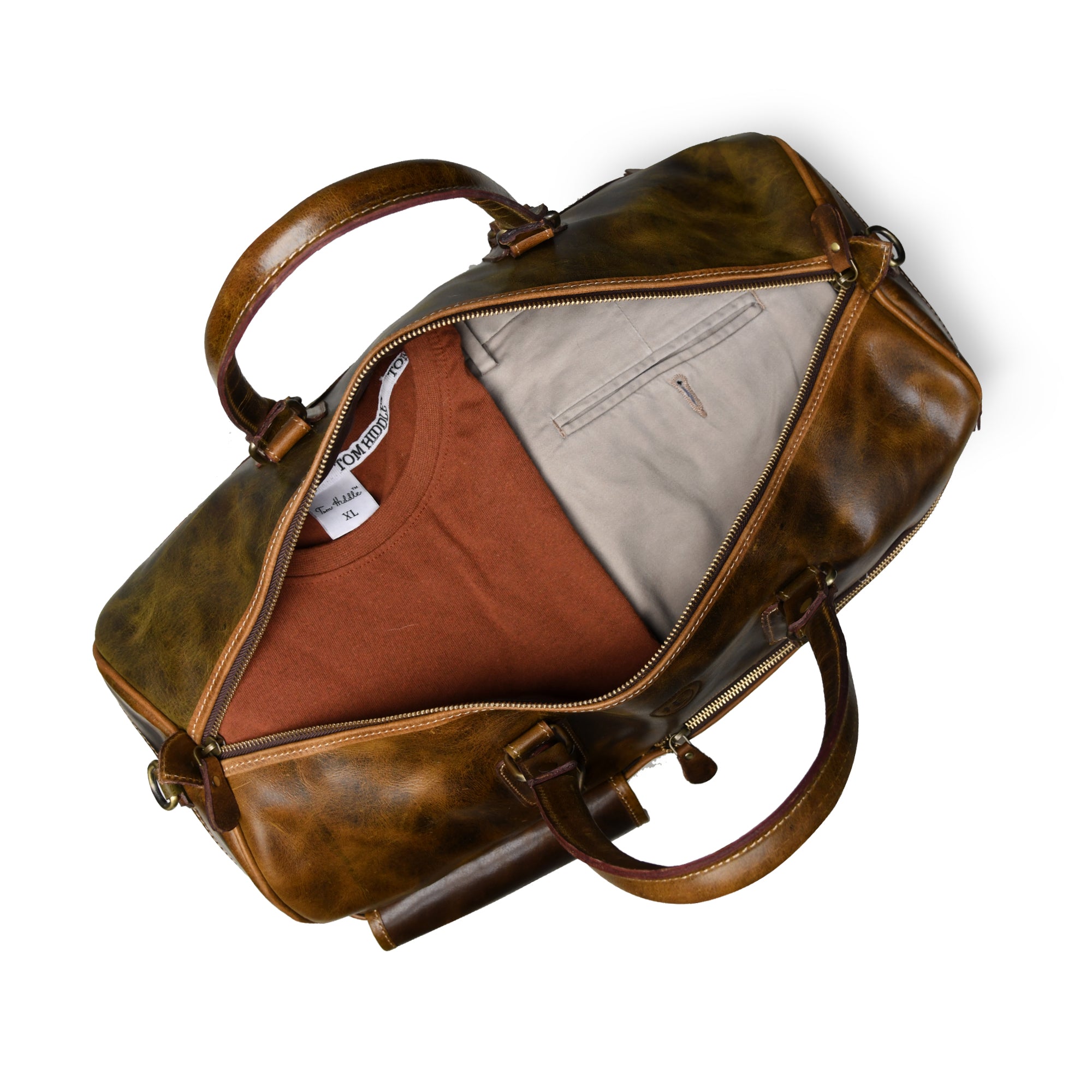 The Odyssey Leather Travel Duffel - Brown Colour